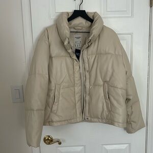 ABERCROMBIE & FITCH Vegan leather jacket